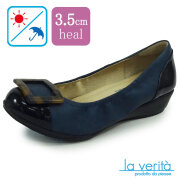 ラベリータ （ターラント・Taranto） no.2210／ネイビー／コンフォートパンプス／3.5cmヒール／Laverita