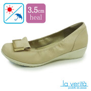 ラベリータ （プラート・Prato） no.2421／ベージュ／バックル／3.5cmヒール／Laverita