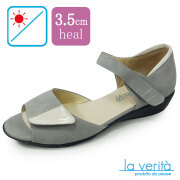 ラベリータ （サンレモ Sunremo）no.2511／サンダル／オープントゥパンプス／3.5cmヒール／Laverita　