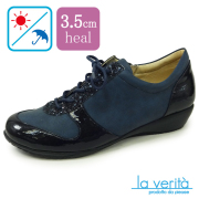 ラベリータ（モデナ・ Modena ）no.2163／ネイビー／スニーカー／3.5cmヒール／Laverita　