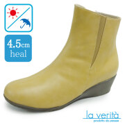 ラベリータ （バルレッタ・ Barletta）no.2321／ベージュ／サイドゴアブーツ／4.5cmヒール／Laverita
