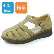 ラベリータ（クレモナ・Cremona）No.4070／サンダル／超軽量シューズ／厚底クッションソール／4.0cmヒール.土踏まずアーチサポートインソール.
