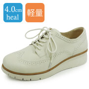 ラベリータ（テーラモ・Teramo）No.4050／ウイングチップ／超軽量シューズ／厚底クッションソール／4.0cmヒール.土踏まずアーチサポートインソール.