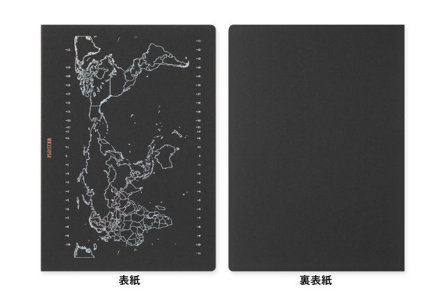 【送料無料】 オンラインショップ限定 ★ シルバー箔押し 地図柄 ★ノートパッドクロッキー80枚 A5サイズ(89992982)