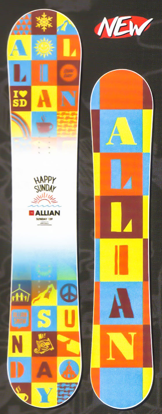 １本限定！売尽しセール★大特価★アライアン（ALLIAN）【SUNDAY】 17-18スノーボード 2018年