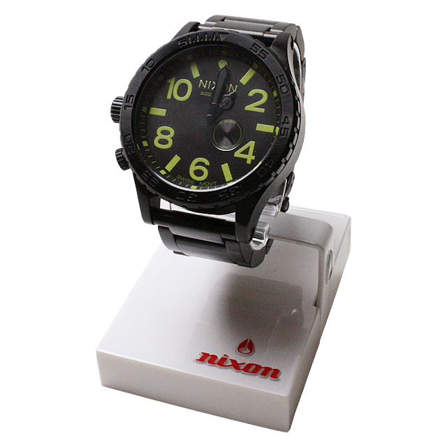 ニクソン[NIXON] THE 51-30(ALL BLACK/LIME)