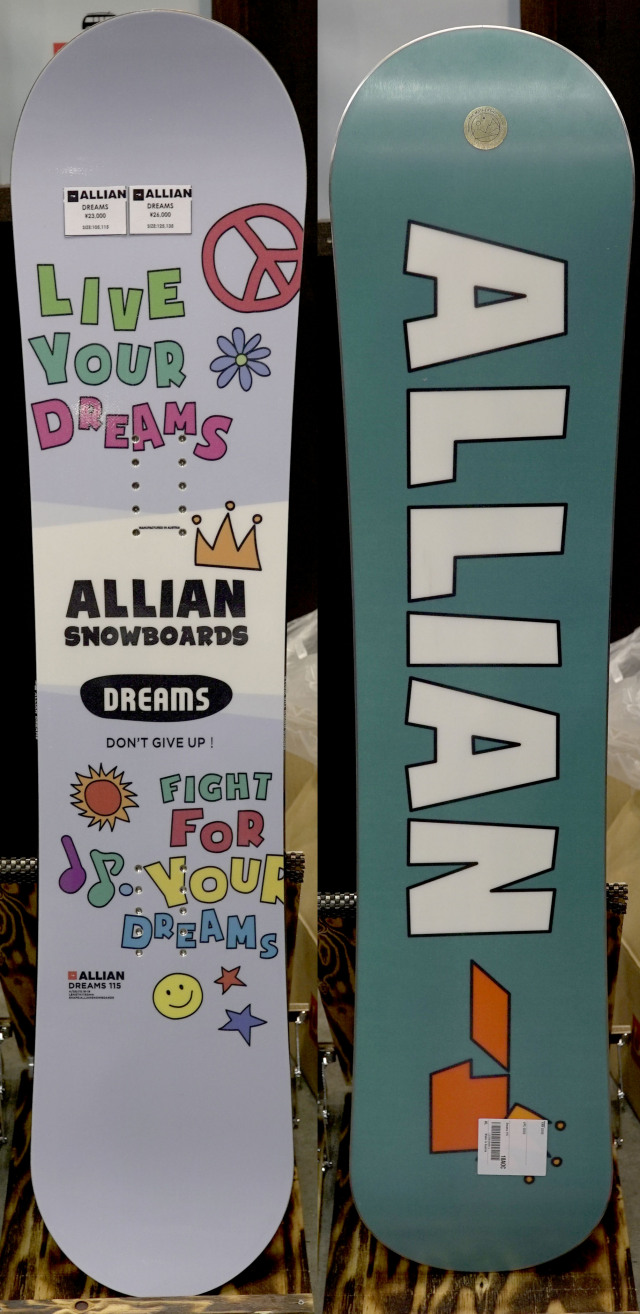 ★早期予約大特価10%OFF★アライアン（ALLIAN）【DREAMS】 18-19 スノーボード 2019年