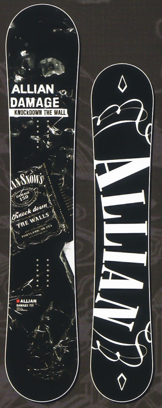 歳末セール!★各1本限定！大特価★アライアン（ALLIAN）【DAMAGE】 17-18スノーボード 2018年