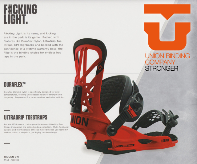 ★大特価★ユニオン（UNION）【FLITE PRO】 17-18スノーボード 2018年