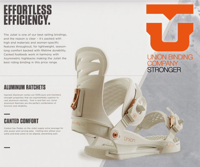 ★大特価★ユニオン（UNION）【JULIET】 17-18スノーボード 2018年