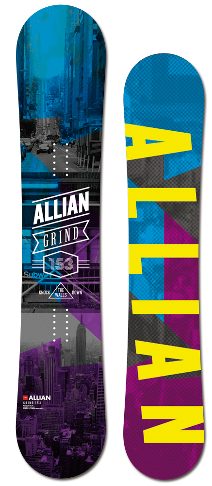 企画!1本限定★早期予約大特価★アライアン（ALLIAN）【GRIND】 14-15 スノーボード 2015年