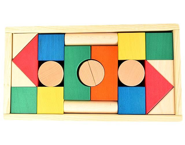 郡上八幡の色つみ木(カラー)