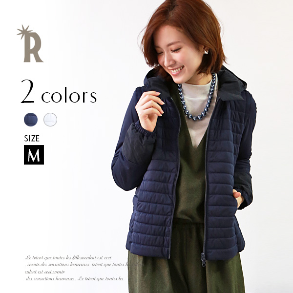 REAL CUBE ミドル丈ダウンコート ベージュ M セール】 〔 +サイズ 〕 CUBE TEX＋ ダウンコート （その他