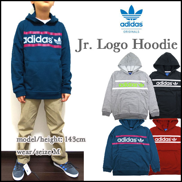 アディダス パーカー キッズ スウェット ジュニア JR.LOGO HOODIE ロゴ