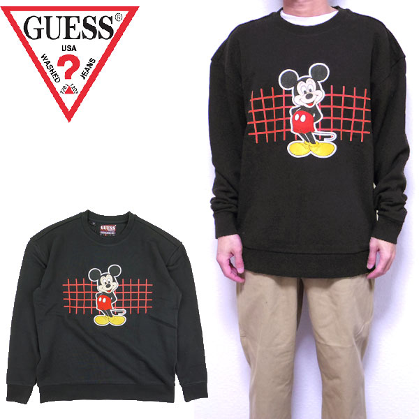 ゲス/GUESS/トレーナー/ミッキー/ディズニー/スウェット/メンズ