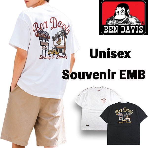 ベンデイビス BEN DAVIS Tシャツ メンズ レディース 半袖 刺繍 スーベニア ベトジャン オーバーサイズ SOUVENIR EMB TEE C-25580065