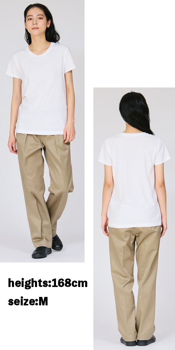 Hanes ヘインズ レディース Tシャツ 2枚組 Japan Fit for HER クルーネック 5.3oz HW5320 半袖 パックT ジャパンフィット 無地