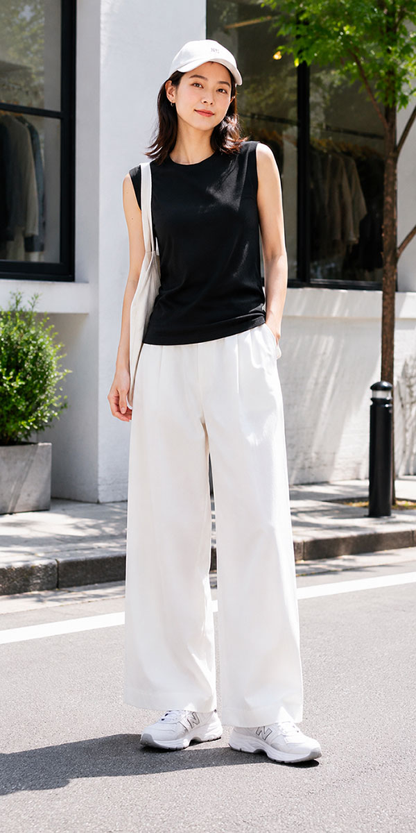 Hanes ヘインズ レディース スリーブレス Tシャツ 2枚組 Japan Fit for HER クルーネック HW5327 ノースリーブ パックT 無地