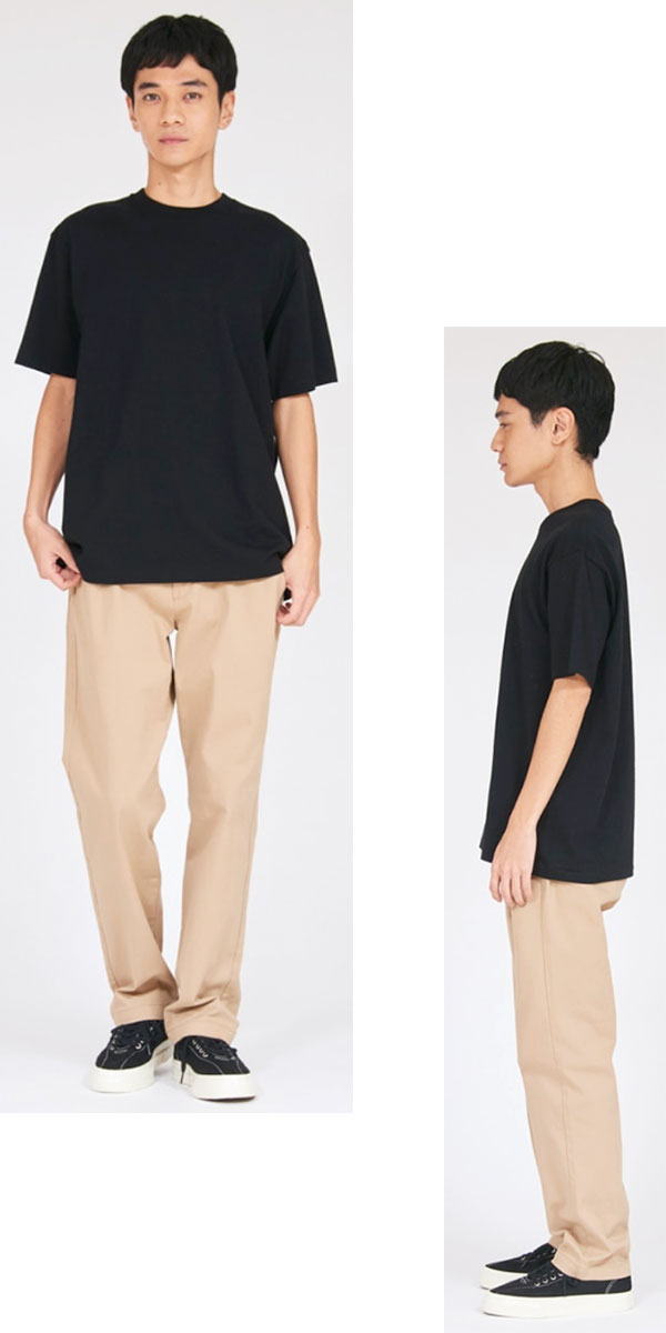 ヘインズ Tシャツ Hanes T-SHIRTS KURO クルーネックメンズ レディース 半袖 黒T HM1-D202 日本企画 無地 厚手 パックT