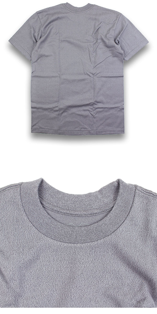 Hanes Tシャツ メンズ 半袖 ヘインズ MOKU クルーネックTシャツ HM1-D203 杢グレー 無地 厚手