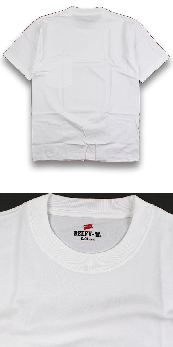 Hanes ヘインズ BEEFY-T ポケットTシャツ H5190 メンズ 半袖 Tシャツ 厚手 ヘビーウェイト 無地 クルーネック USA アメカジ
