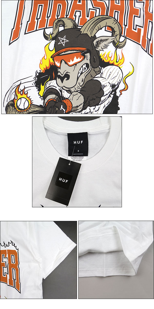 HUF X THRASHER RINCON T-SHIRT コラボTシャツ HUF×THRASHER RINCON T-SHIRT コラボtee - メルカリ