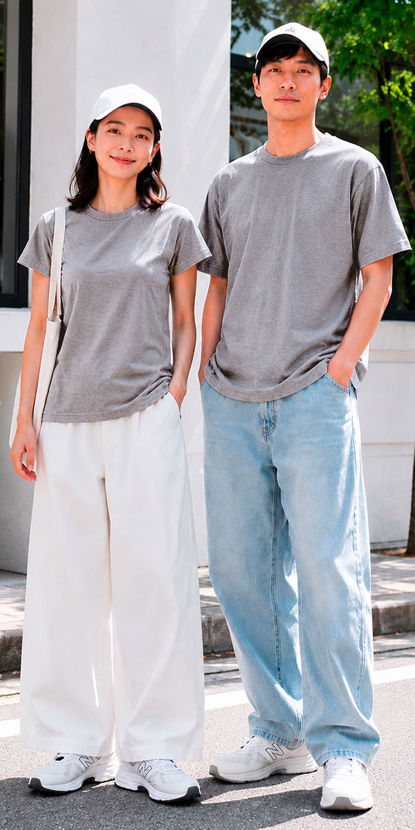 Hanes Tシャツ メンズ 半袖 ヘインズ MOKU クルーネックTシャツ HM1-D203 杢グレー 無地 厚手