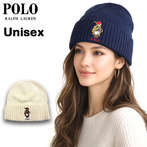 ラルフローレン ポロベア ニット帽 キャップ 帽子 メンズ レディース コットン