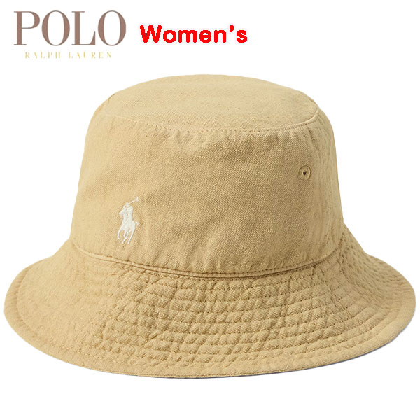 ラルフローレン リネン ハット レディース 麻 Linen Bucket Hat WT0141