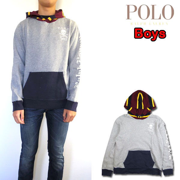 ラルフローレン キッズ パーカー スウェット ブランド 裏起毛 RALPH LAUREN スカル ボーイズ ラグビー セール