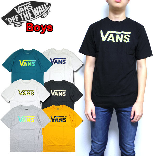 VANS バンズ キッズ Tシャツ ボーイズ BOYS CLASSIC LOGO FILL TEE クラシック ロゴ ティーシャツ