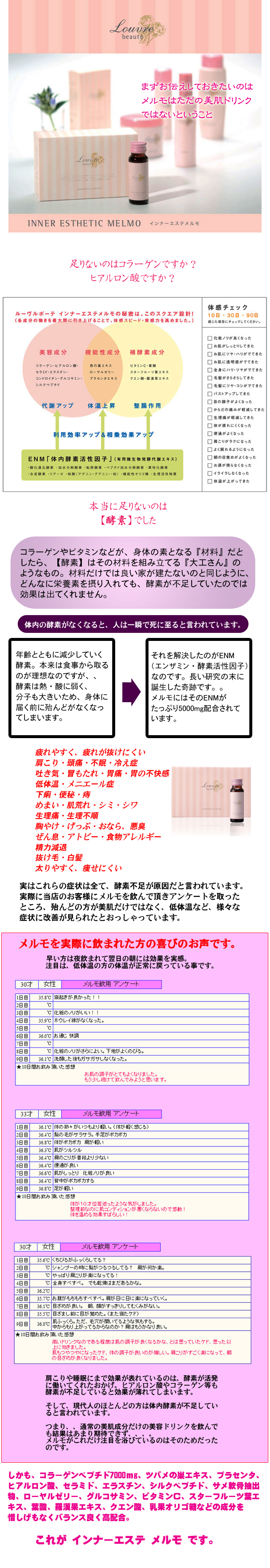 メルモはただの美容ドリンクではありません。