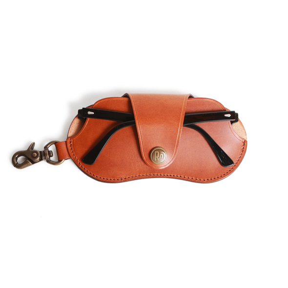 Buttero Leather Glasses Case