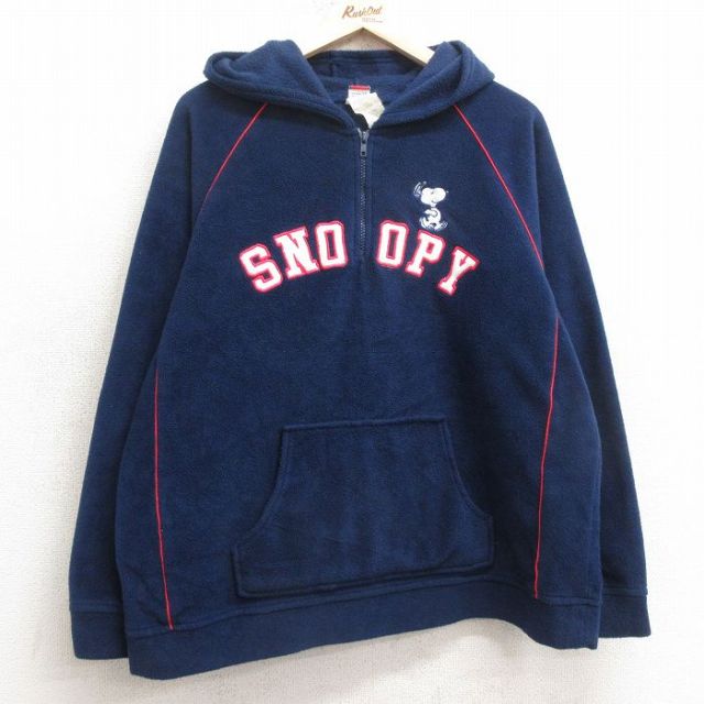 古着通販 古着 長袖 ハーフジップ フリース トップス パーカー