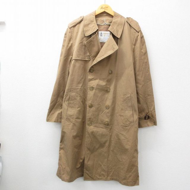 古着通販 XL☆古着 長袖 ウール コート メンズ 90年代 90s