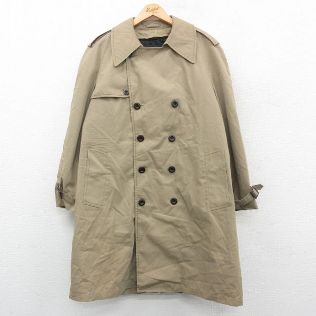 古着通販 XL☆古着 ロンドンフォグ 長袖 トレンチコート メンズ 80年代
