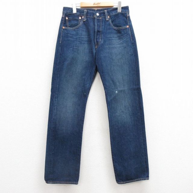 古着通販 W32☆古着 ジーンズ Levis リーバイス 501 メンズ ヒゲ