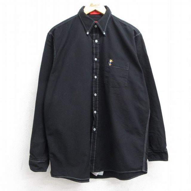 古着通販 XL☆古着 長袖 シャツ メンズ 90年代 90s ピーナッツ