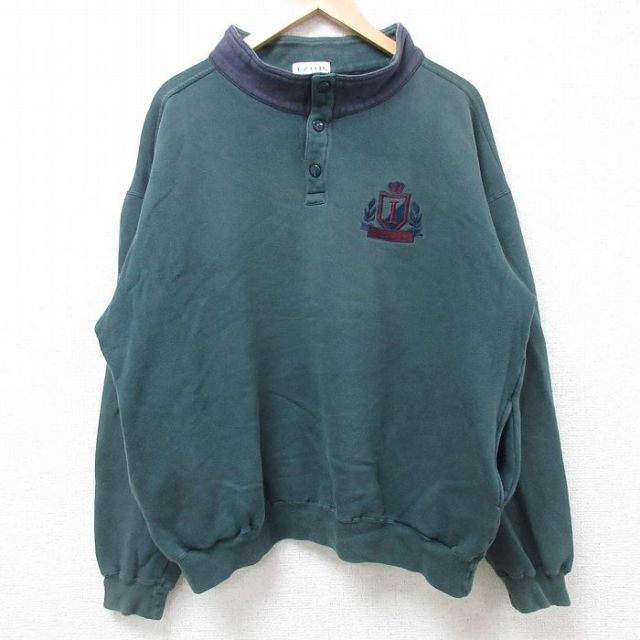 古着通販 XL☆古着 IZOD 長袖 スウェット メンズ 00年代 00s ワン