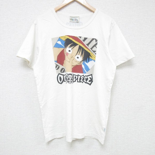 古着通販 L☆古着 半袖 ビンテージ Tシャツ メンズ クルーネック 白