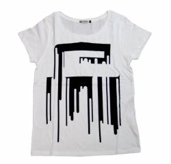 PAINT BLACK TEE Ladys