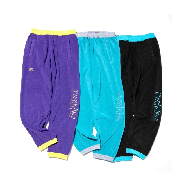 EMBROIDERY COLOR FLEECE PANTS