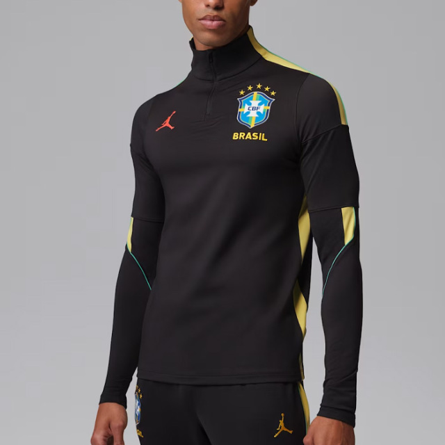 ナイキ ブラジル ストライク メンズ ジョーダン Dri-FIT サッカー ニット ドリルトップ IQ3293-010