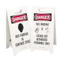 �Ѹ쥵���󥹥���ɥ����Υߡ������� MEN WORKING IN CONFINED SPACE/LOCKED OUT AUTHORIZED PERSONNEL ONLY