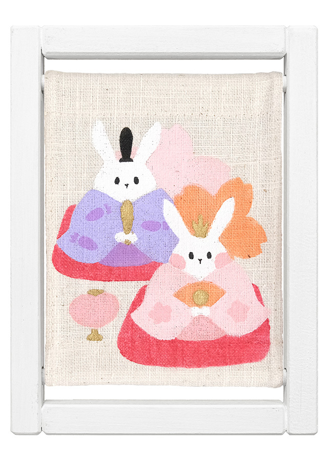 koyomiフレーム「花うさぎ雛」