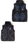THE NORTH FACE PURPLE LABEL nanamica Reversible Fleece Vest BLACK