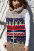 THE NORTH FACE PURPLE LABEL nanamica MOUNTAIN FLEECE VEST WOMENS  BLUE