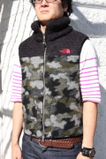 THE NORTH FACE PURPLE LABEL nanamica MOUNTAIN FLEECE VEST MENS BLACK