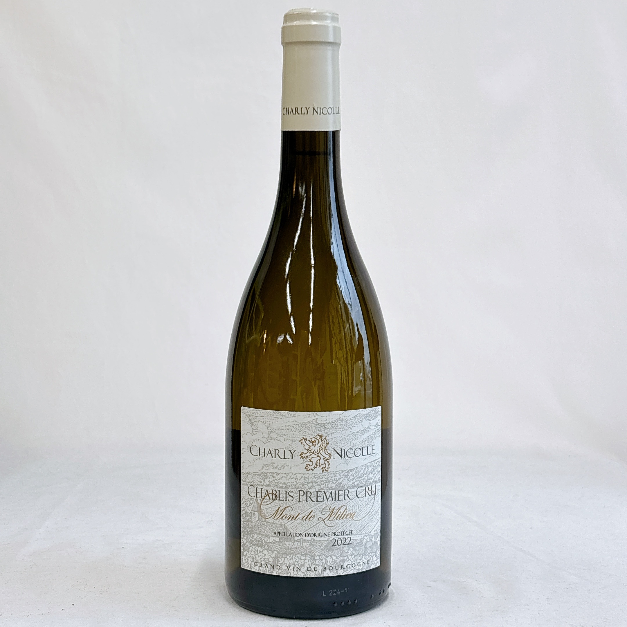 シャルリー・ニコル　シャブリ プルミエ クリュ モン ド ミリュー　750ml
