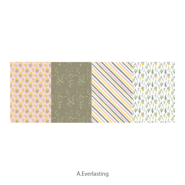 【2021年新柄】デコパッチペーパー TEXTURE 4枚セット